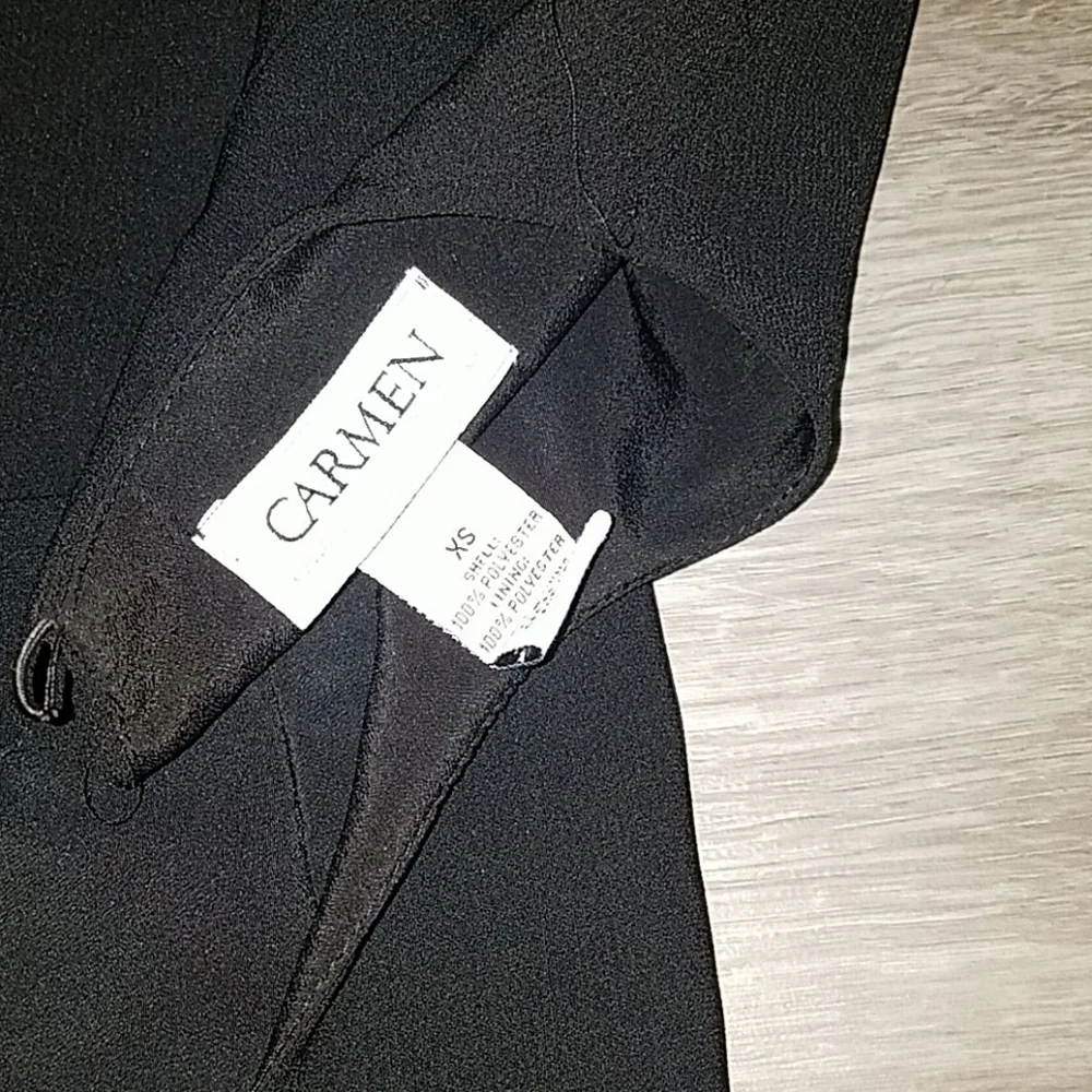 Carmen Marc Valvo NWOT Pleated Blouse - Picture 13 of 13